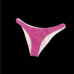 PINK Victoria's Secret Shimmering Magenta Bikini Bottom